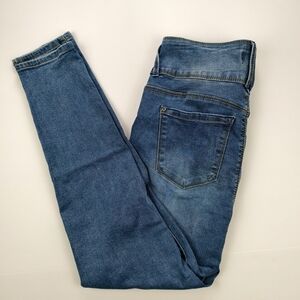 Curve Women's Size 12 High Rise Skinny Jeans Triple Button Front Vintage Classic